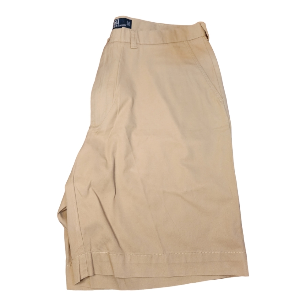 Polo Ralph Lauren Mens Flat Front Chino Shorts Sz.36 Pre-owned